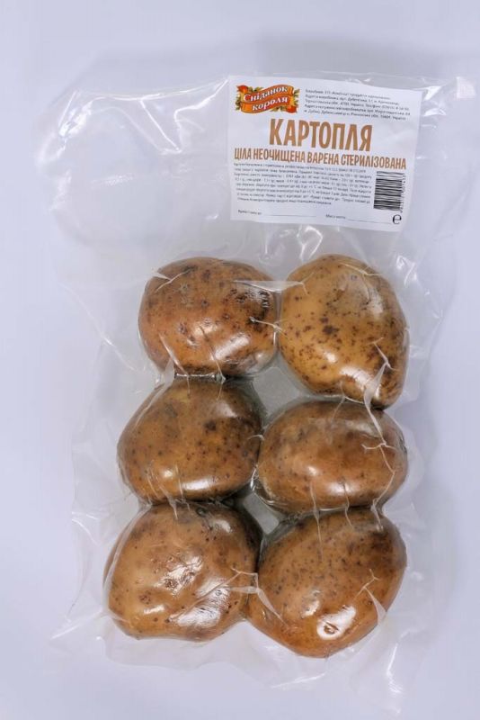 Картопля неочищена варена