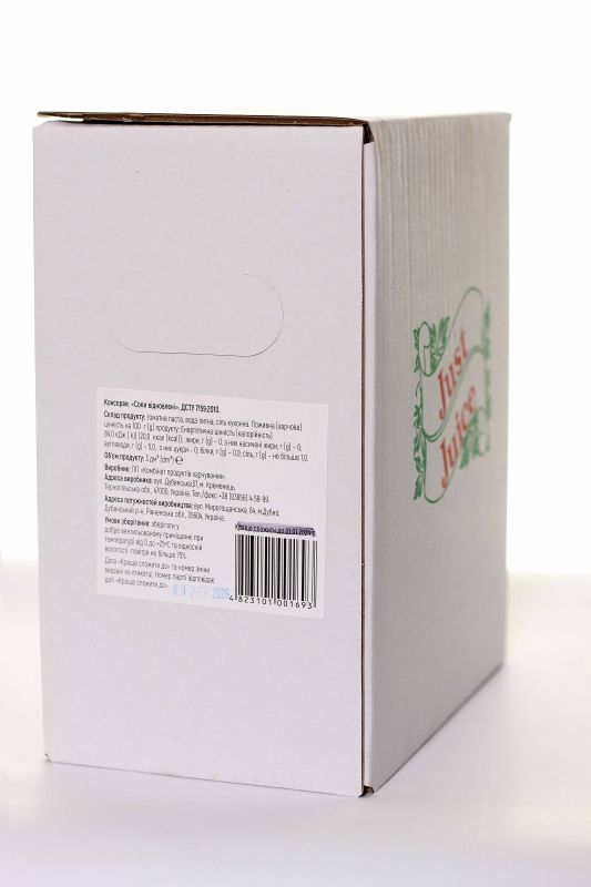 Сік томатний bag-in-box 3л.